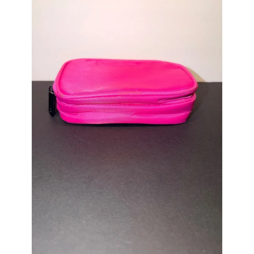 Nintendo Super‎ Mario Princess Peach Pink Pencil Case Double Zip Utility Pouch
